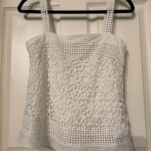 Joie Ivory crochet Camisole Top #clasicstyle #perfecttop